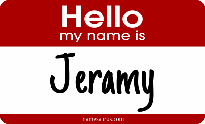 Hello my name is Jeramy png download