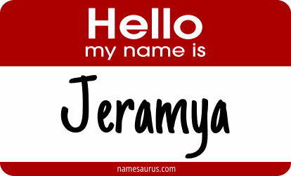 Hello my name is Jeramya png download