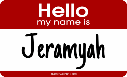 Hello my name is Jeramyah png download