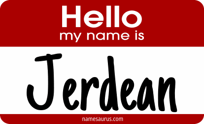 Hello my name is Jerdean png download