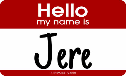 Hello my name is Jere png download