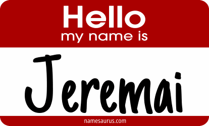 Hello my name is Jeremai png download