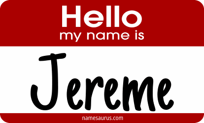 Hello my name is Jereme png download