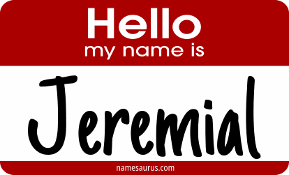 Hello my name is Jeremial png download