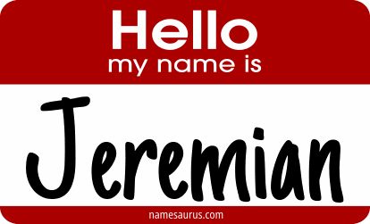 Hello my name is Jeremian png download