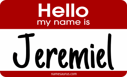 Hello my name is Jeremiel png download