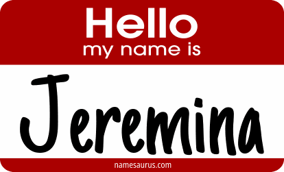 Hello my name is Jeremina png download