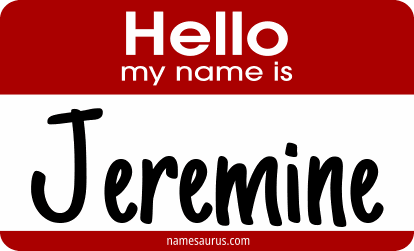 Hello my name is Jeremine png download