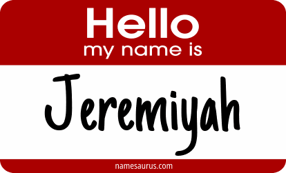 Hello my name is Jeremiyah png download