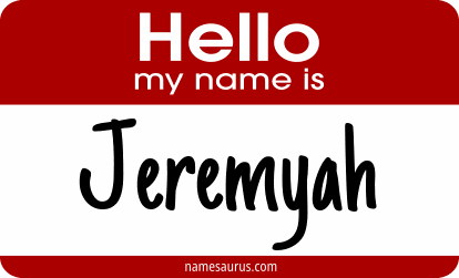 Hello my name is Jeremyah png download
