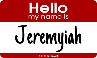 Hello my name is Jeremyiah png download