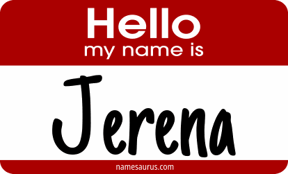 Hello my name is Jerena png download