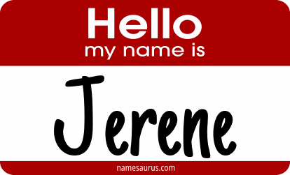 Hello my name is Jerene png download