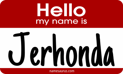 Hello my name is Jerhonda png download