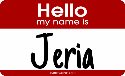 Hello my name is Jeria png download