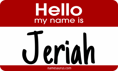 Hello my name is Jeriah png download