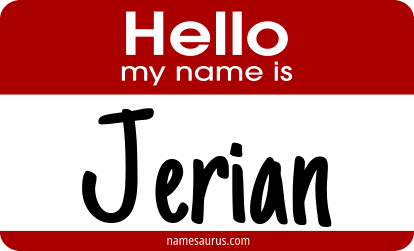 Hello my name is Jerian png download