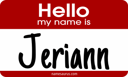 Hello my name is Jeriann png download