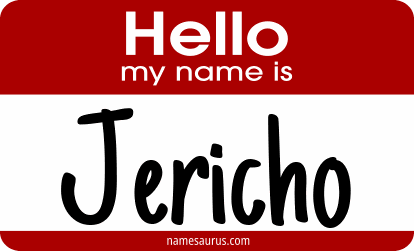 Hello my name is Jericho png download