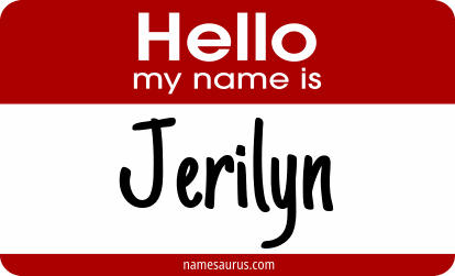 Hello my name is Jerilyn png download