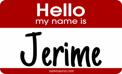 Hello my name is Jerime png download