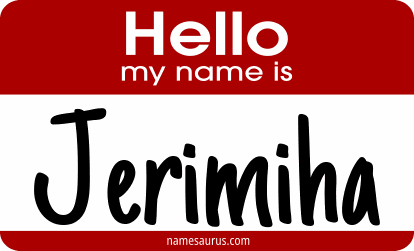 Hello my name is Jerimiha png download