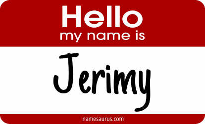 Hello my name is Jerimy png download