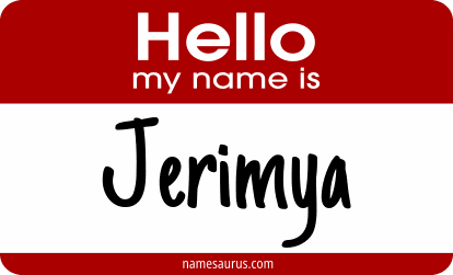 Hello my name is Jerimya png download