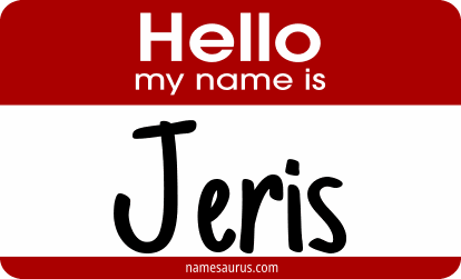 Hello my name is Jeris png download