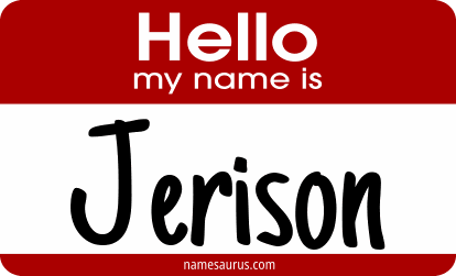 Hello my name is Jerison png download