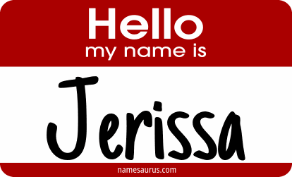 Hello my name is Jerissa png download