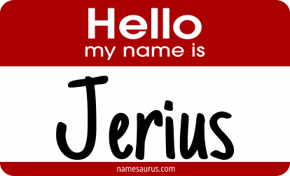 Hello my name is Jerius png download