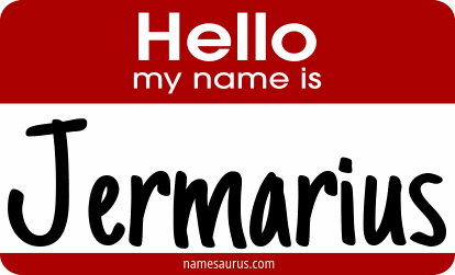 Hello my name is Jermarius png download