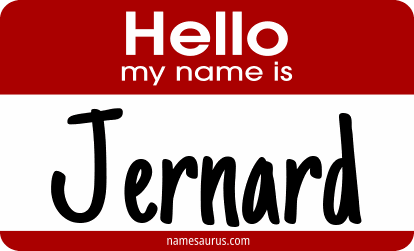 Hello my name is Jernard png download