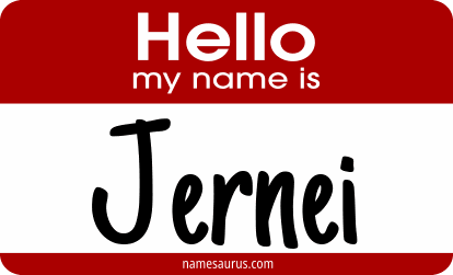 Hello my name is Jernei png download