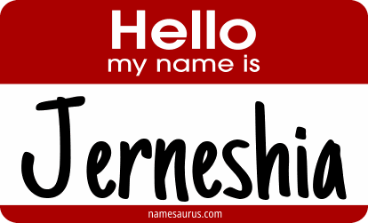Hello my name is Jerneshia png download