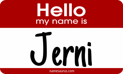 Hello my name is Jerni png download