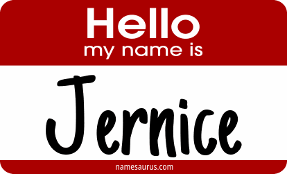 Hello my name is Jernice png download