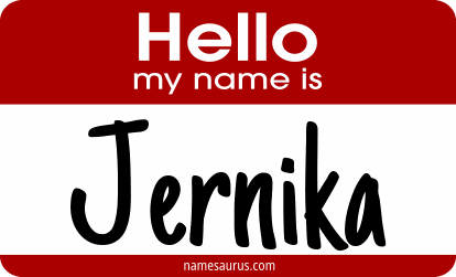 Hello my name is Jernika png download