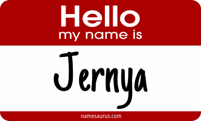 Hello my name is Jernya png download