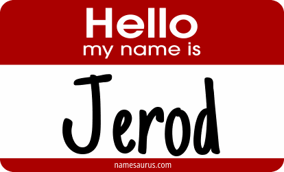 Hello my name is Jerod png download