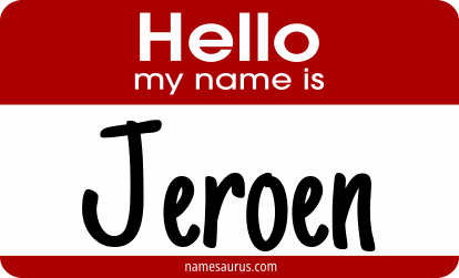 Hello my name is Jeroen png download