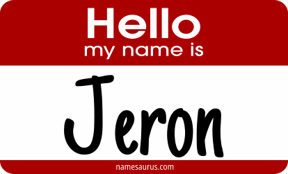 Hello my name is Jeron png download