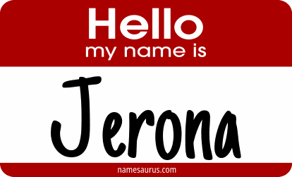 Hello my name is Jerona png download