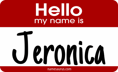 Hello my name is Jeronica png download