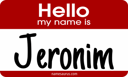 Hello my name is Jeronim png download