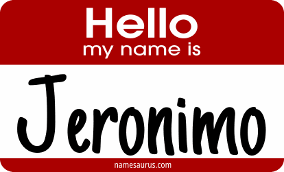 Hello my name is Jeronimo png download