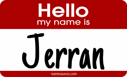 Hello my name is Jerran png download