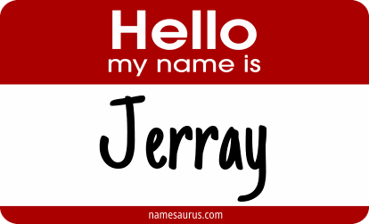 Hello my name is Jerray png download
