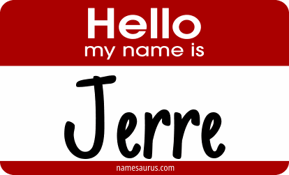 Hello my name is Jerre png download
